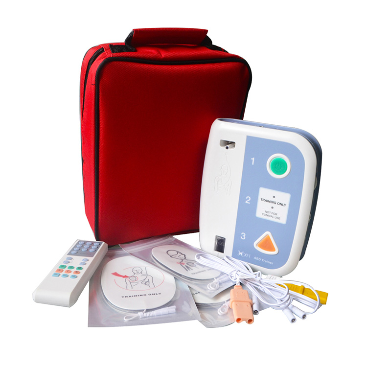 AED Trainer Zautomatyzowany zewnętrzny defibrylator uczący szkolenie pierwszej pomocy dla dwujęzycznych narzędzi do nauki resuscytacji krążeniowo-oddechowej w szkole