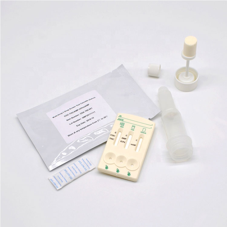 Rapid One Step Test na ślinę Multi Drug Test Panel 5 w 1